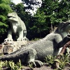 Who wrote the first dinosaur novel?